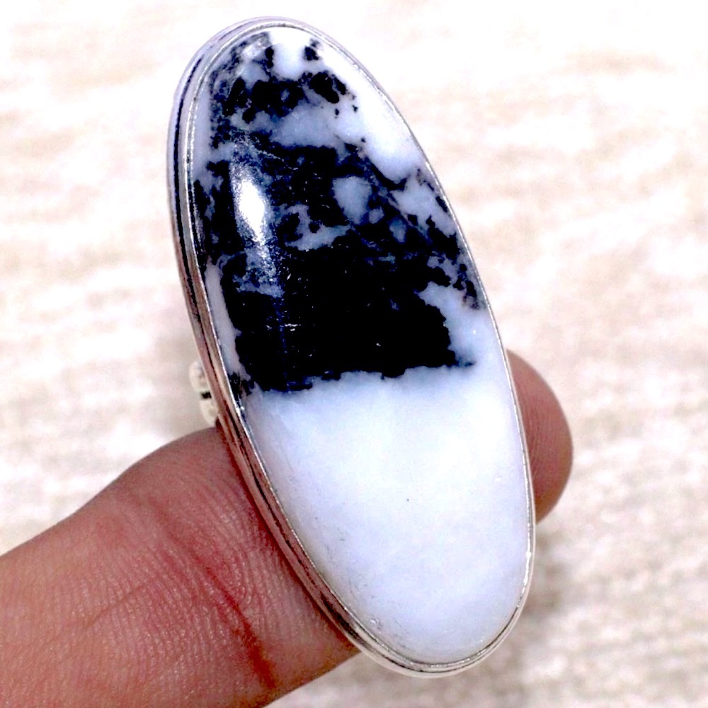 White Buffalo Turquoise Ring